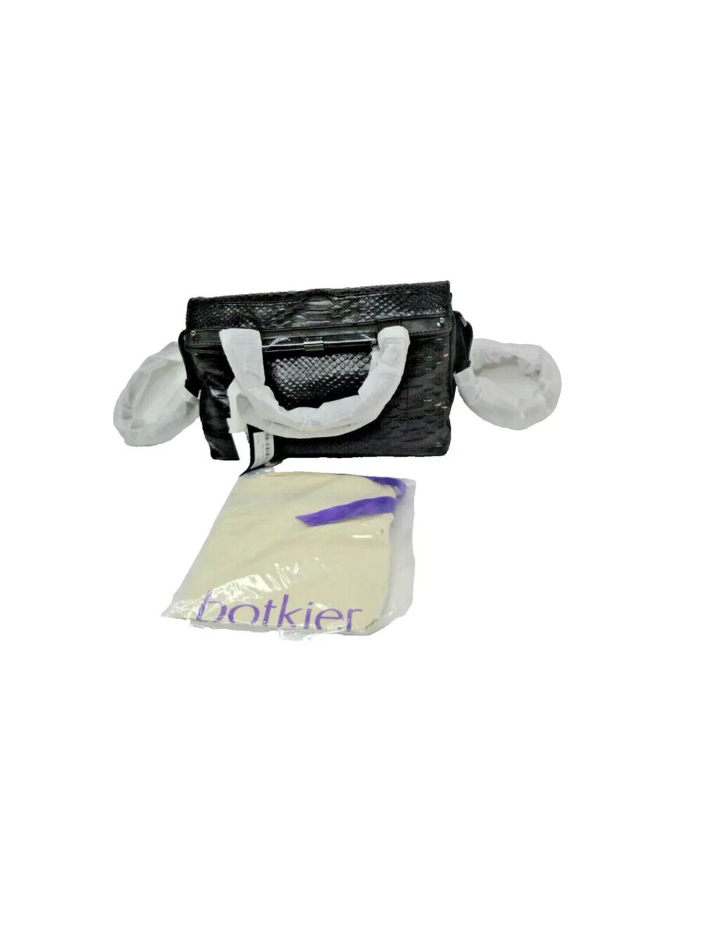 Botkier Gansevoort Messenger Crossbody Hand Bag Snakeskin Emobossed Leather $548